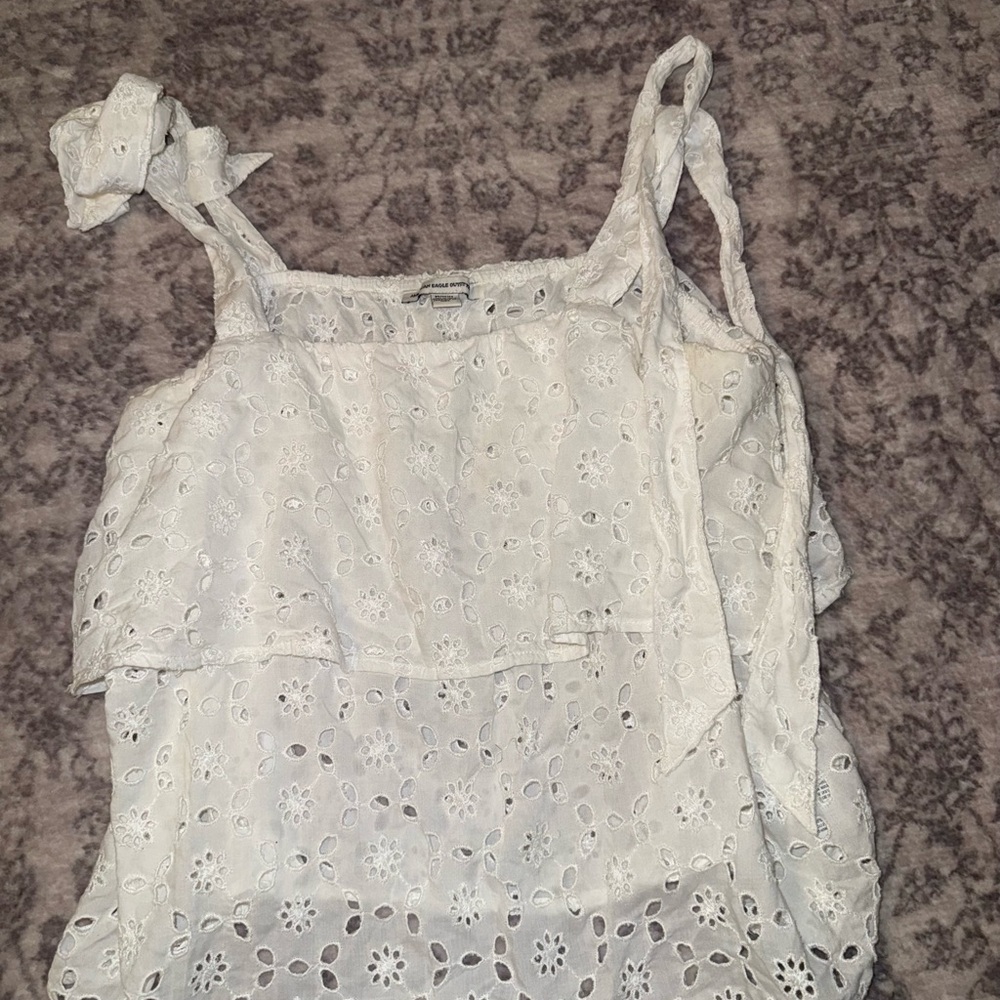 American Eagle Outfitters White Lace Camisole